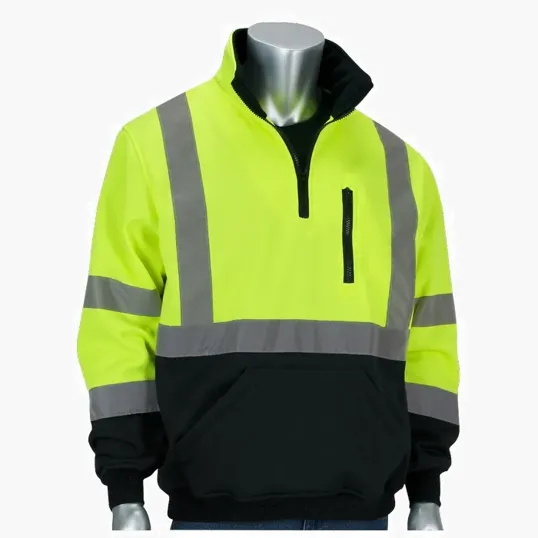 Starline Quarter-Zip Pullover Black Bottom Sweatshirt — view 2