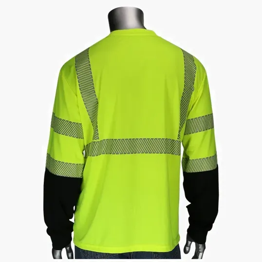 Starline Class 3 Long Sleeve Black Bottom Front T-Shirt — view 3