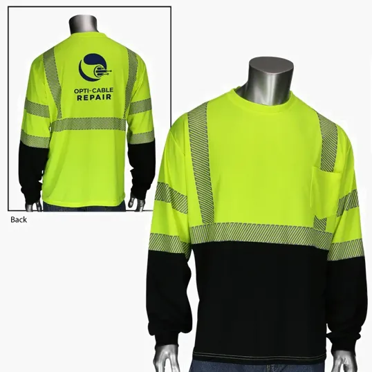 Starline Class 3 Long Sleeve Black Bottom Front T-Shirt — view 4