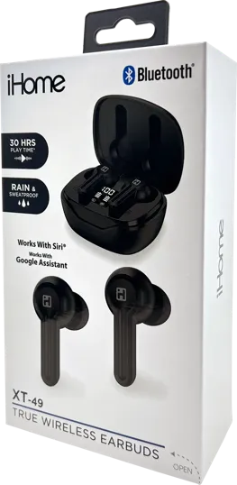 iHome® XT-49 True Wireless Earbuds & Charger Case — view 9