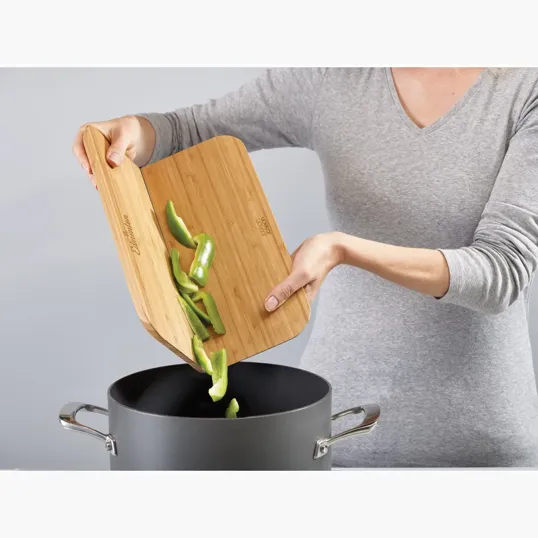 Joseph Joseph® Chop2Pot™ Bamboo Fold Cut Board — view 3