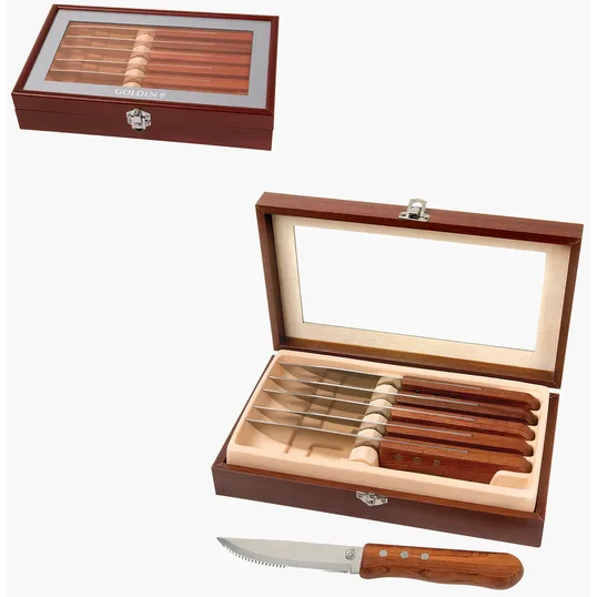 Niagara Cutlery™ Rosewood 6-Piece Steak Knife Set — view 2