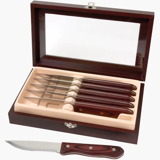 Starline Manchurian Ash 6-Piece Steak Knife Set