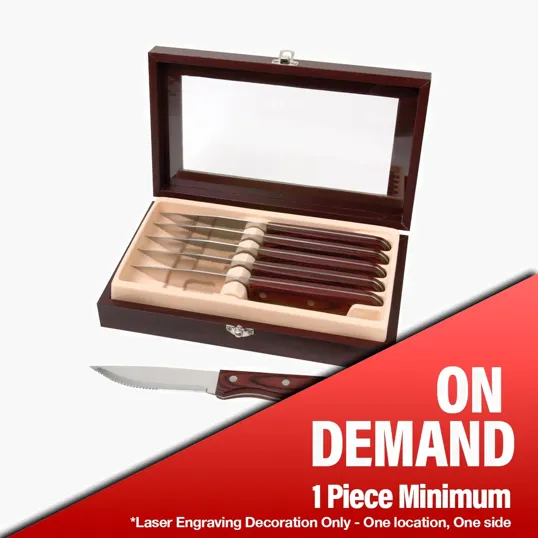 Manchurian Ash 6-Piece Steak Knife Set — view 4