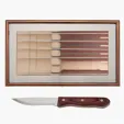 Manchurian Ash 6-Piece Steak Knife Set — view 3