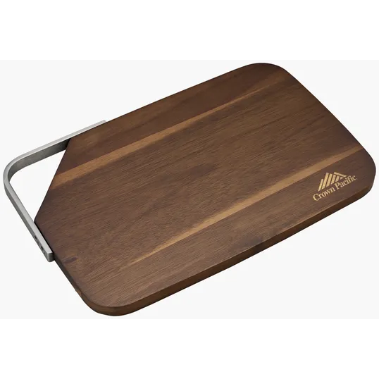 Bryce Acacia Cutting Board with Metal Handle