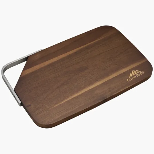 Bryce Acacia Cutting Board with Metal Handle — view 4