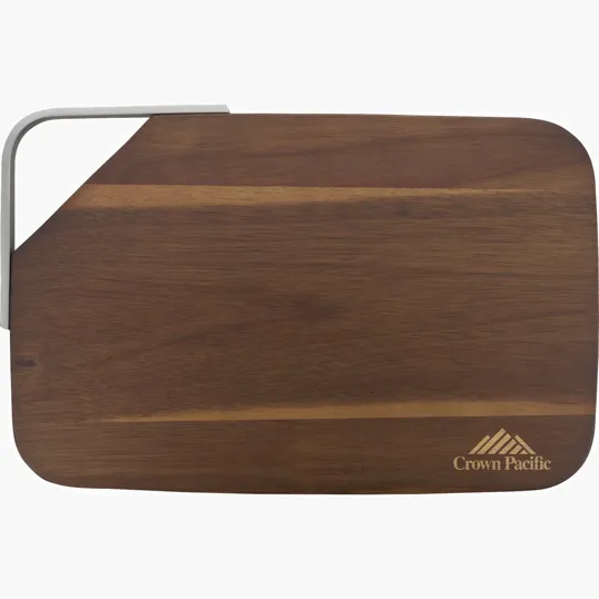 Bryce Acacia Cutting Board with Metal Handle — view 5