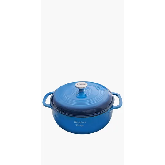 Lodge® 6 Qt Blue Enameled Cast Iron Dutch Oven
