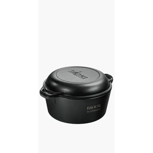 Lodge® 5 Qt Cast Iron Double Dutch Oven — view 2