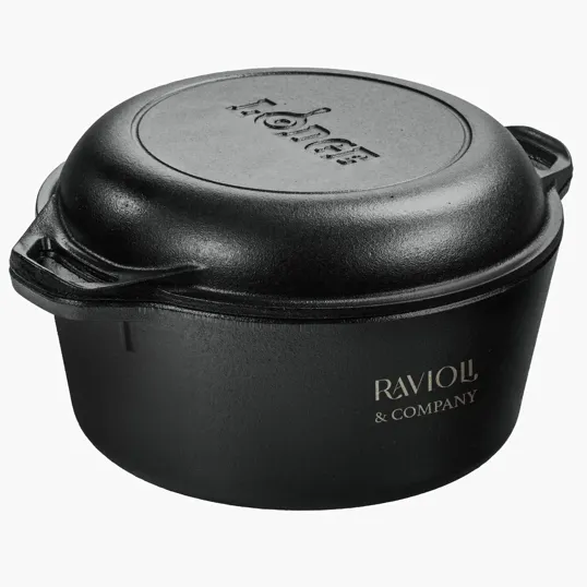 Lodge® 5 Qt Cast Iron Double Dutch Oven — view 3