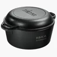 Lodge® 5 Qt Cast Iron Double Dutch Oven — view 3