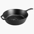 Lodge® 12" Cast Iron Deep Skillet, 5 Qt — view 3