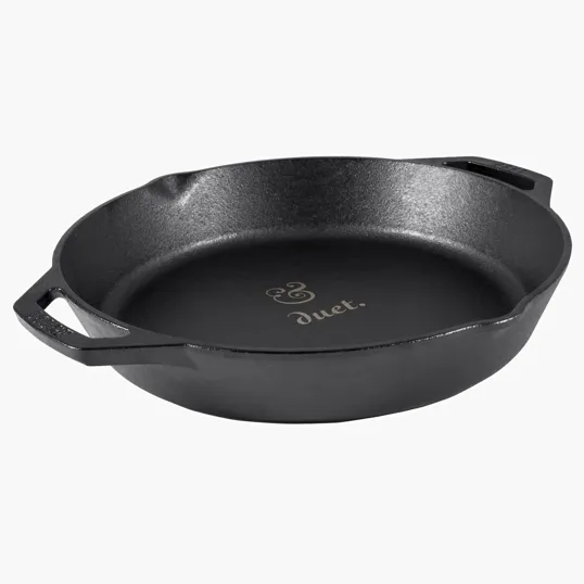 Lodge® 12" Cast Iron Dual Handle Pan — view 3