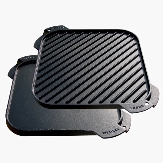 Lodge® 10.5" Cast Iron Reversible Grill / Griddle — view 2