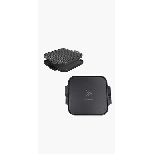 Lodge® 10.5" Cast Iron Reversible Grill / Griddle — view 6
