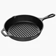 Lodge® 10.25" Cast Iron Grill Pan — view 3