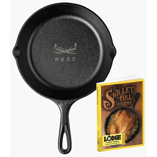 Lodge® 8" Cast Iron Skillet Full Cookbook Gift Set — view 2