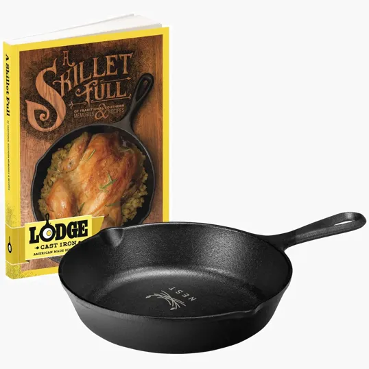 Lodge® 8" Cast Iron Skillet Full Cookbook Gift Set — view 3