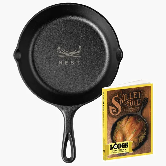 Lodge® 8" Cast Iron Skillet Full Cookbook Gift Set — view 4