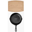 Lodge® 8" Skillet and Cherry Arch Cutting Board Gift Set — view 2