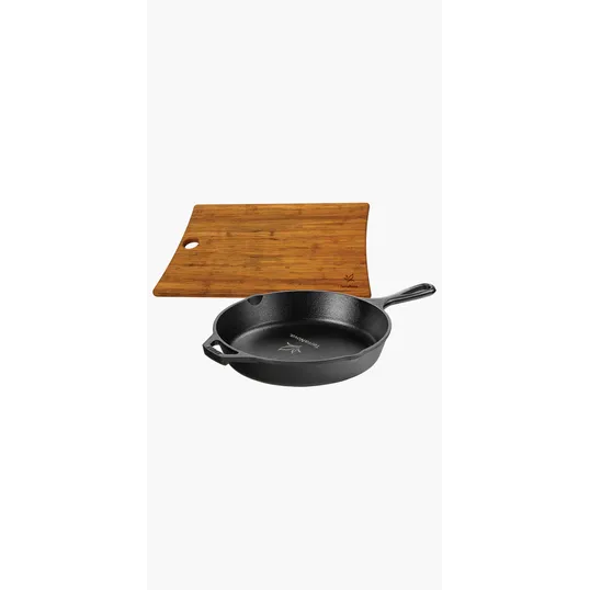 Lodge® 10.25" Cast Iron Skillet & Woodland Bamboo Board Gift Set