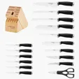 Hampton Forge® Epicure 17 Piece Cutlery Block Set — view 4