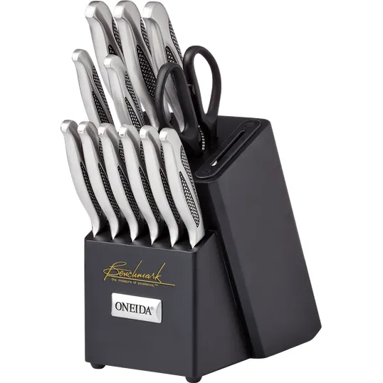 Oneida® 14-Piece Knife Set with Built-in Sharpener