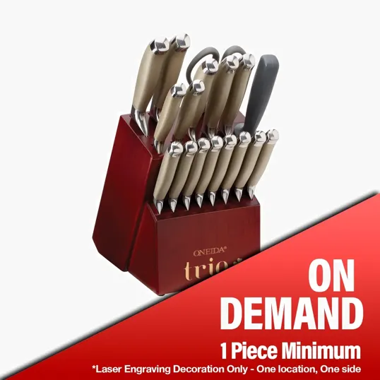 Oneida® Preferred 18-Piece Cutlery Set with Hardwood Block — view 3
