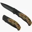 Starline Autumn Hunt Knife with Camo Handle