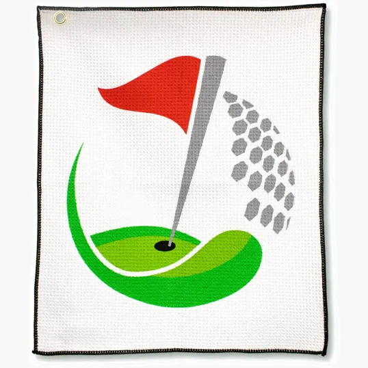 Starline Microfiber Waffle Golf Towel, 15 x 18 Inches — view 3