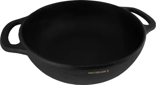 Old Mountain 3 Qt Cast Iron Braiser with Glass Lid — view 2