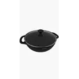 Old Mountain 3 Qt Cast Iron Braiser with Glass Lid — view 3