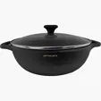 Old Mountain 3 Qt Cast Iron Braiser with Glass Lid — view 8