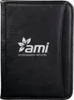 Oxford Zippered Simulated Leather Padfolio — view 4