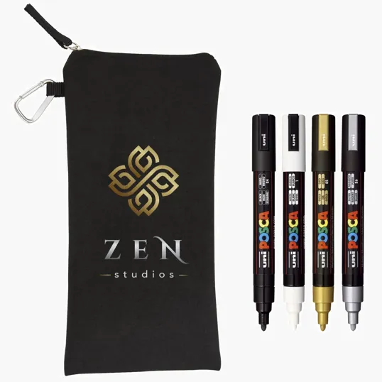 POSCA 4 Piece Metallic Marker Set with Bag — view 30