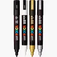 POSCA 4 Piece Metallic Marker Set with Bag — view 23