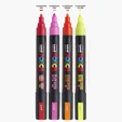 POSCA 4 Piece Neon Marker Set with Bag