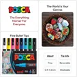 POSCA 8 Piece Basic Marker Set with Bag - Fine — view 10