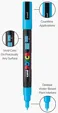 POSCA 8 Piece Basic Marker Set with Bag - Fine — view 8