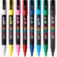 POSCA 8 Piece Basic Marker Set with Bag - Fine — view 25