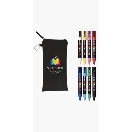 POSCA 8 Piece Basic Marker Set with Bag, Medium — view 9