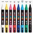 POSCA 8 Piece Basic Marker Set with Bag, Medium
