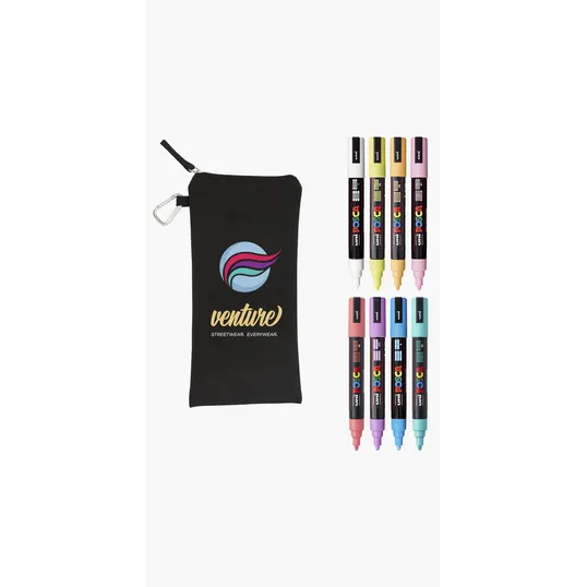 POSCA 8 Piece Soft Marker Set with Bag, Medium — view 4