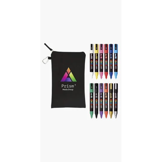 POSCA 12 Piece Basic Marker Set with Bag — view 2
