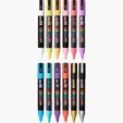POSCA 12 Piece Soft Marker Set with Bag — view 15