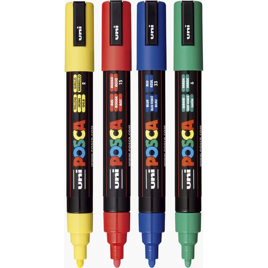 POSCA 4 Piece Standard Marker Set with Bag — view 5