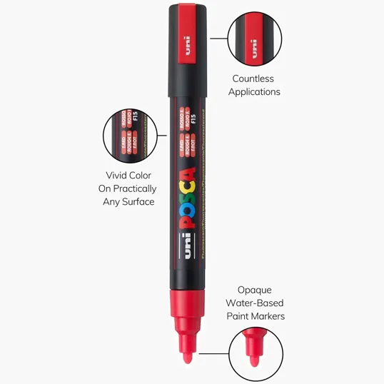POSCA 4 Piece Standard Marker Set with Bag — view 20