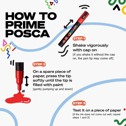 POSCA 4 Piece Standard Marker Set with Bag — view 6