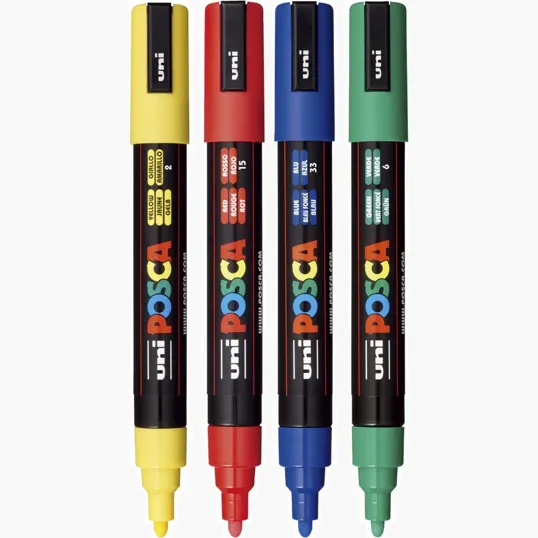 POSCA 4 Piece Standard Marker Set with Bag — view 18